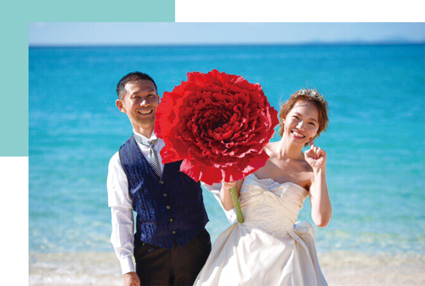 結婚式のフラワー装飾に